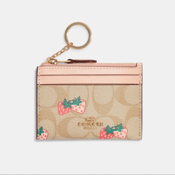 Coach Mini Skinny Id Case In Signature Canvas - Picture 2 of 4